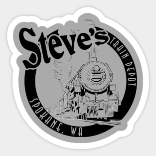 Steve's Train Depot Sticker